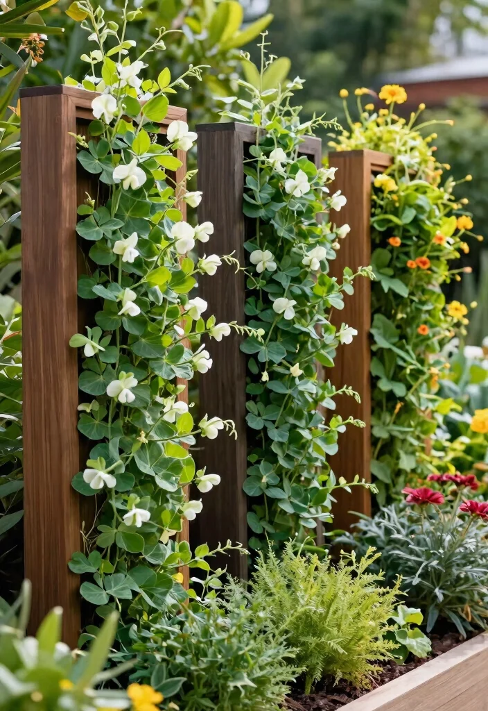 12 Pea Trellis Ideas That Support Heavy Vines Without Tipping - 8. Vertical Garden Panels 1