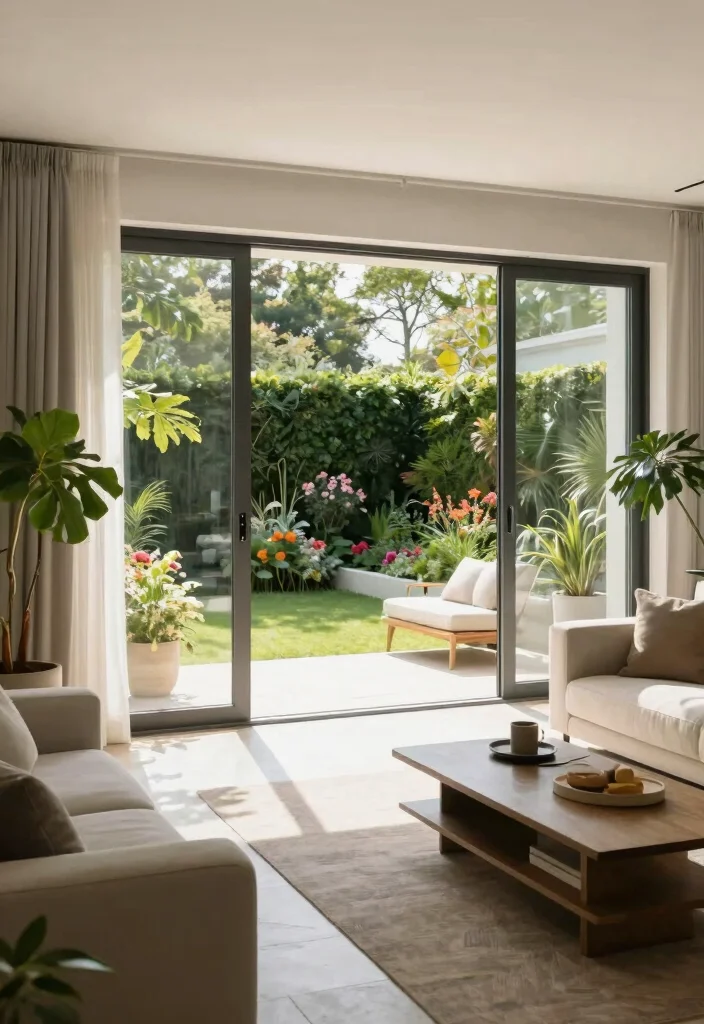 12 Puertas de Patio Que Maximizan Luz Natural y Privacidad - 1. Glass Sliding Doors for a Seamless Transition 1
