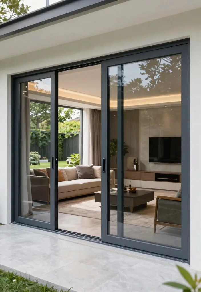 12 Puertas de Patio Que Maximizan Luz Natural y Privacidad - 11. Smart Patio Doors for the Tech-Savvy Homeowner 1