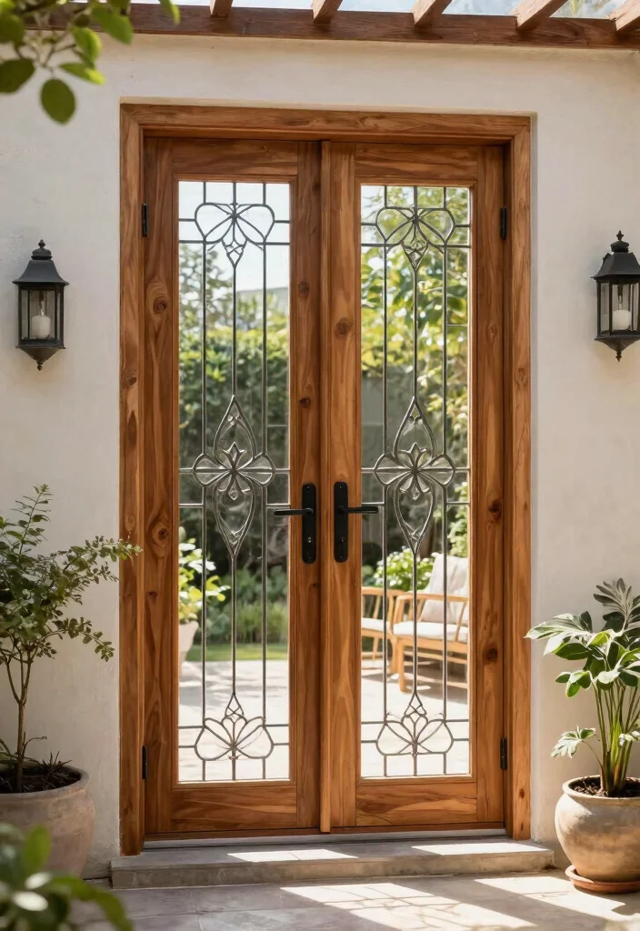 12 Puertas de Patio Que Maximizan Luz Natural y Privacidad - 12. Customized Designs for Unique Spaces 1