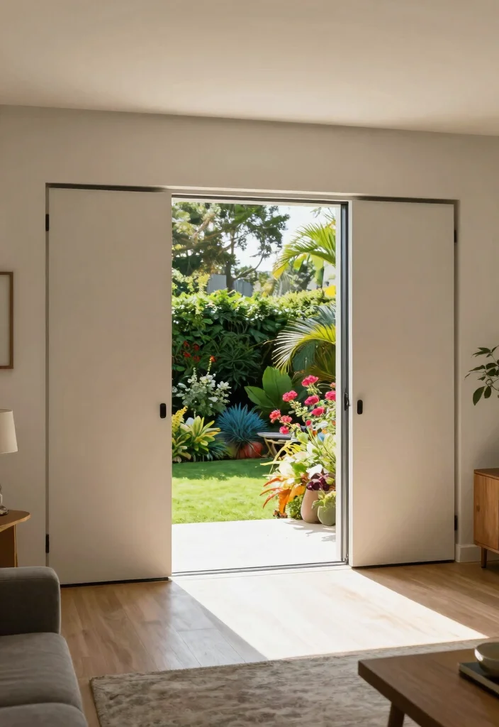 12 Puertas de Patio Que Maximizan Luz Natural y Privacidad - 5. Pocket Doors for Space-Saving Solutions 1