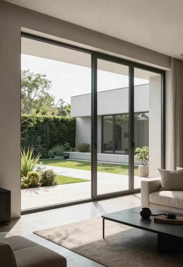 12 Puertas de Patio Que Maximizan Luz Natural y Privacidad - 7. Minimalist Modern Designs 1