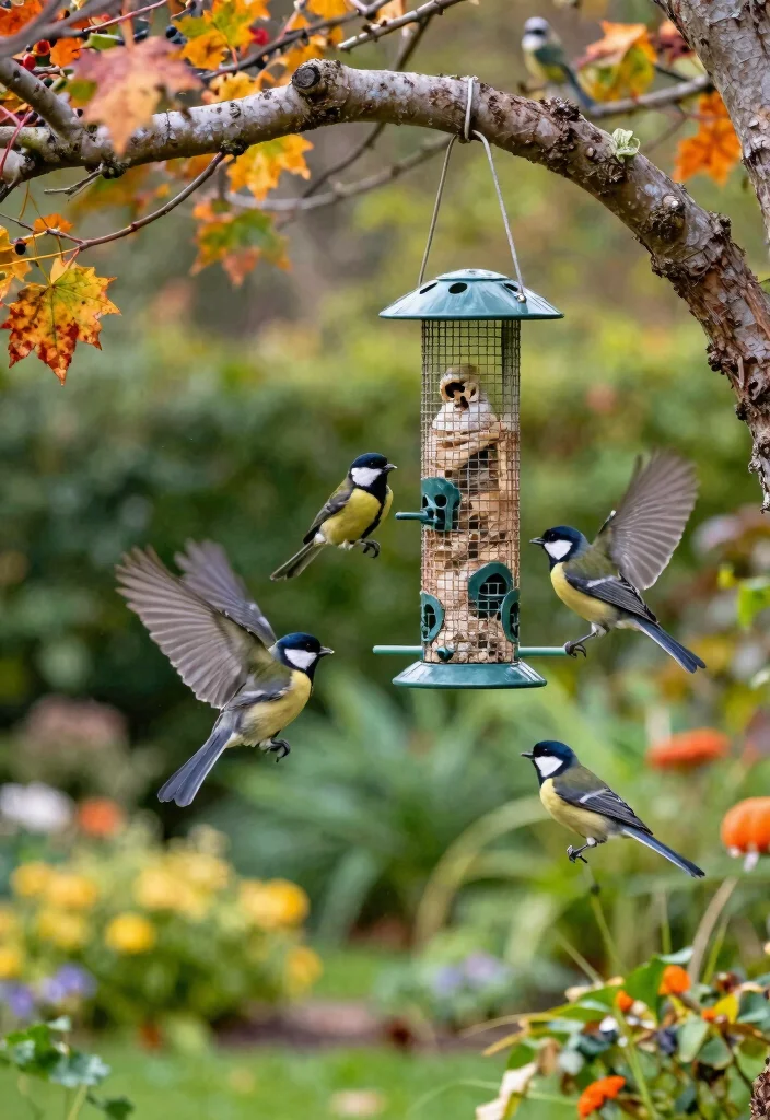12 Skeleton Decorations Outdoors That Stay Standing in High Wind - 9. Skeleton Bird Feeders 1