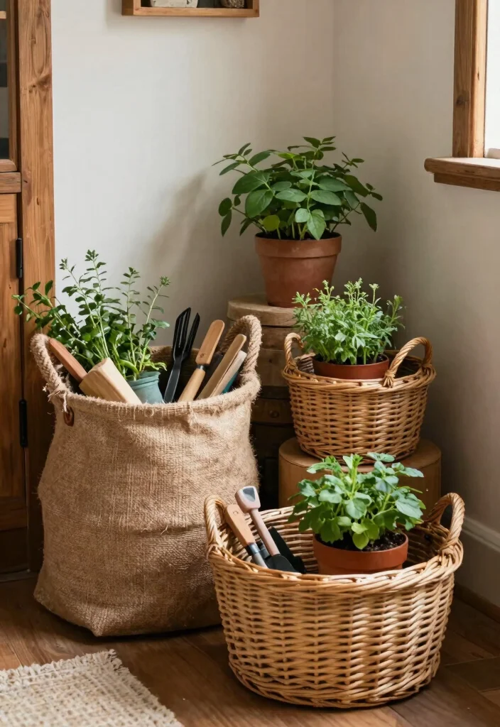 12 Western Farmhouse Decor Ideas That Don't Feel Like a Costume - 7. Woven Baskets for Storage 1