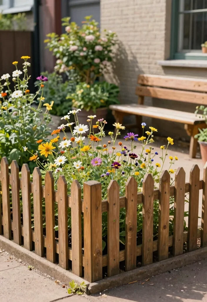 12 Wood Picket Fence Designs That Boost Curb Appeal - 10. Simple Low Picket Fence 1