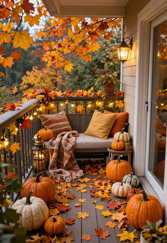 14 Balcony Decoration Ideas on a Budget for Small Outdoor Spaces - 11. Seasonal Decor: Celebrate Each Season 1
