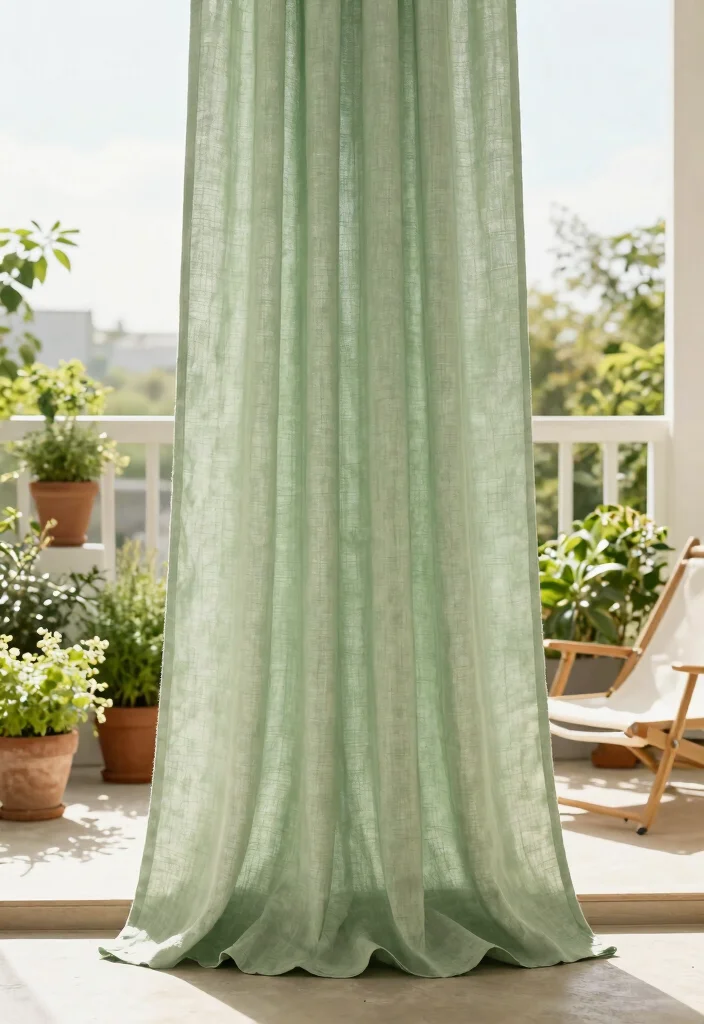14 Balcony Door Curtains That Block Sun and Provide Privacy - 3. Linen Curtains 1