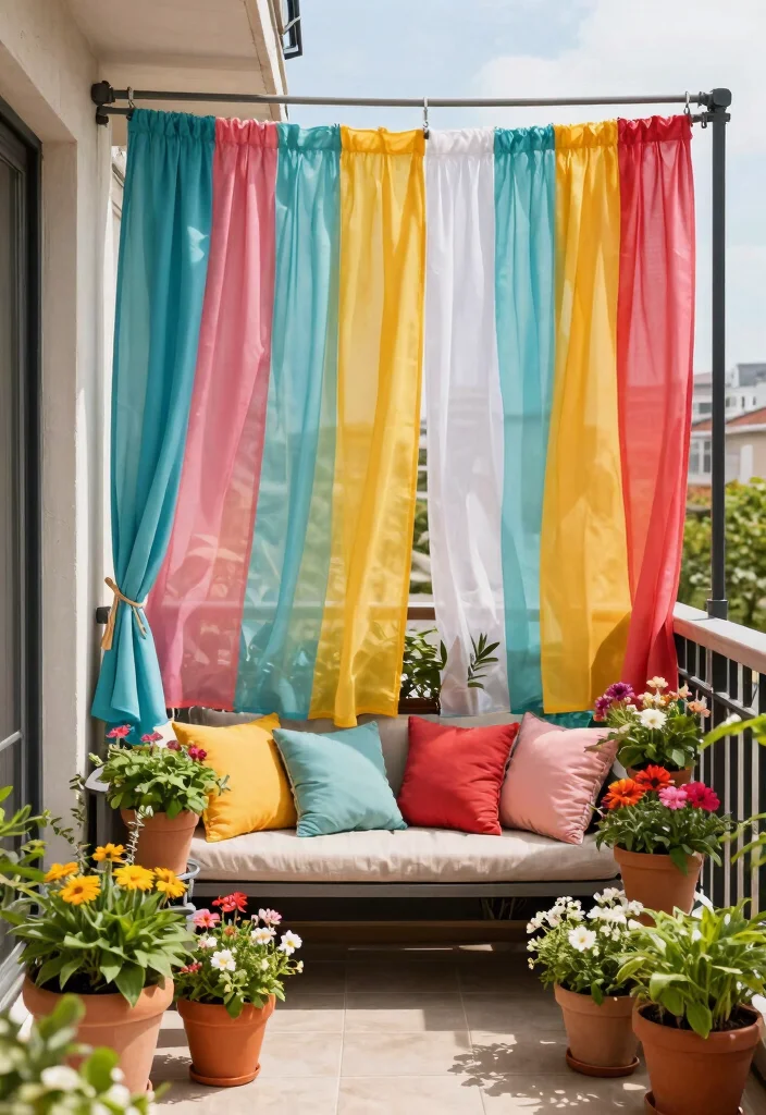 14 Balcony Door Curtains That Block Sun and Provide Privacy - 8. Outdoor Canvas Curtains 1