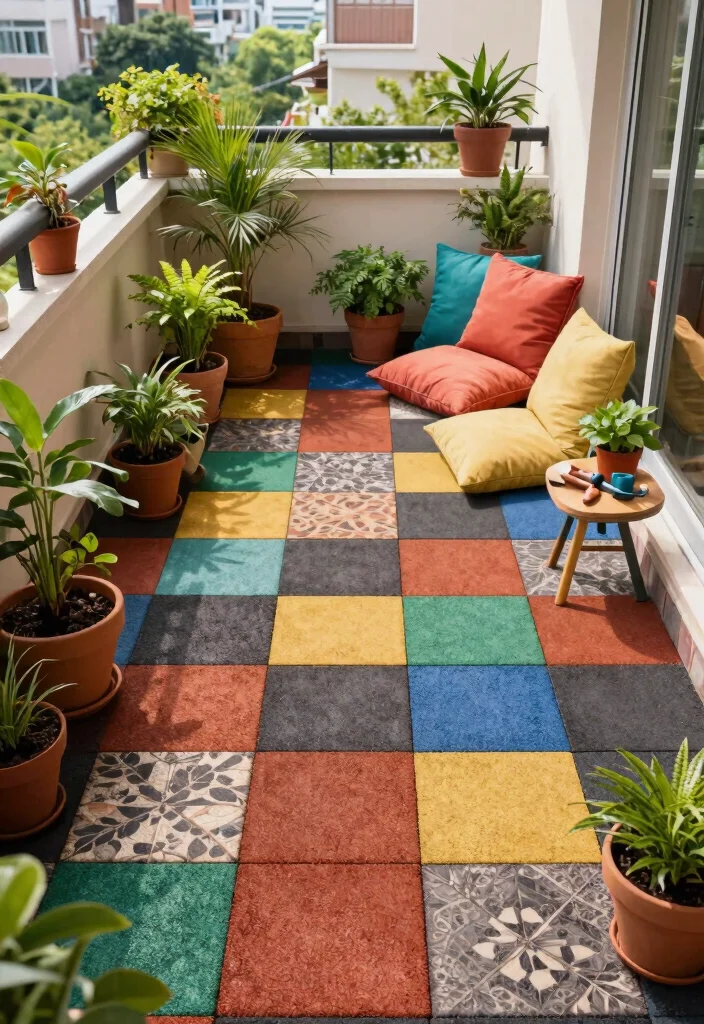 14 Balcony Tiles Floors That Hold Up to Weather and Heavy Foot Traffic - 1. Recycled Rubber Tiles 1