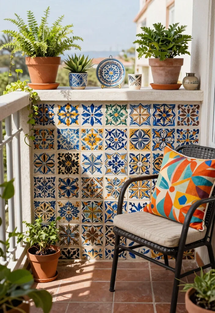 14 Balcony Tiles Floors That Hold Up to Weather and Heavy Foot Traffic - 10. Vintage Tiles 1
