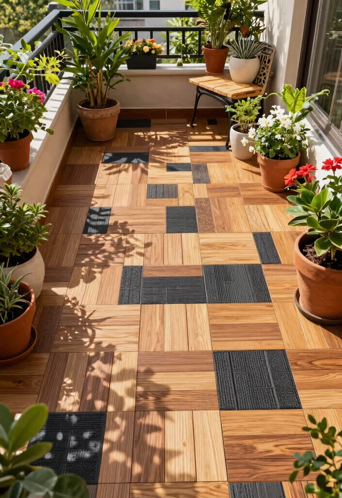 14 Balcony Tiles Floors That Hold Up to Weather and Heavy Foot Traffic - 7. Interlocking Deck Tiles 1