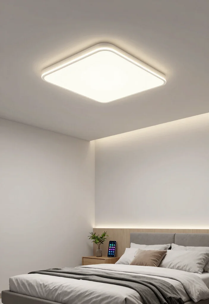 14 Bedroom Ceiling Light Ideas That Don't Require Rewiring - 3. Smart LED Ceiling Lights 1