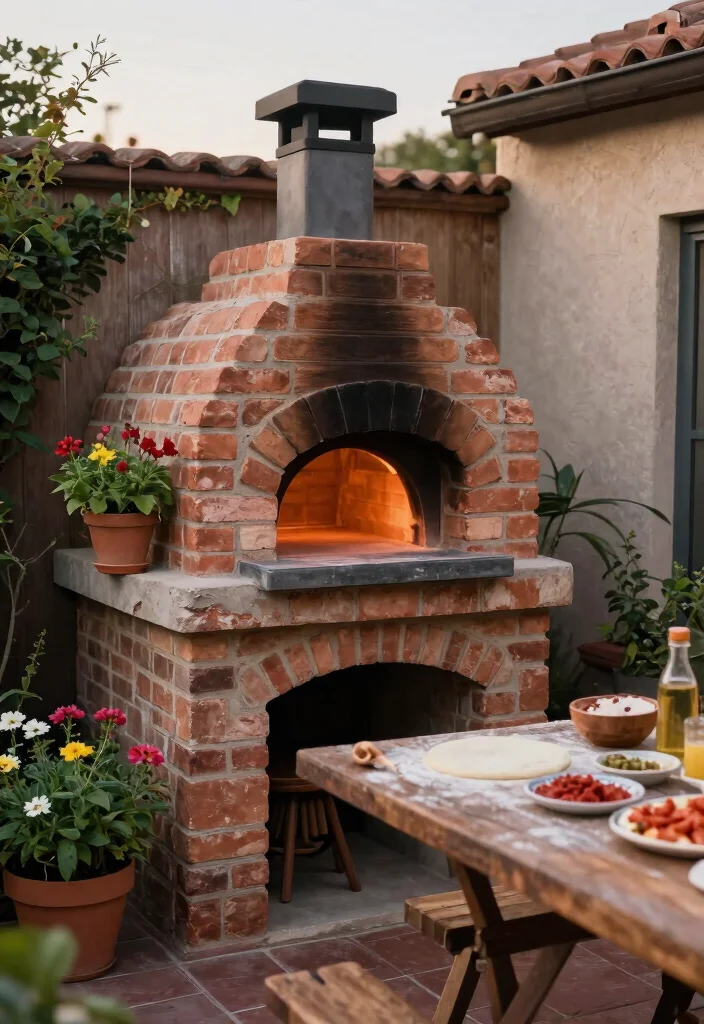 14 Brick Pizza Oven Outdoor Concepts on a Budget That Reach High Heat - 1. Compact Corner Oven 1