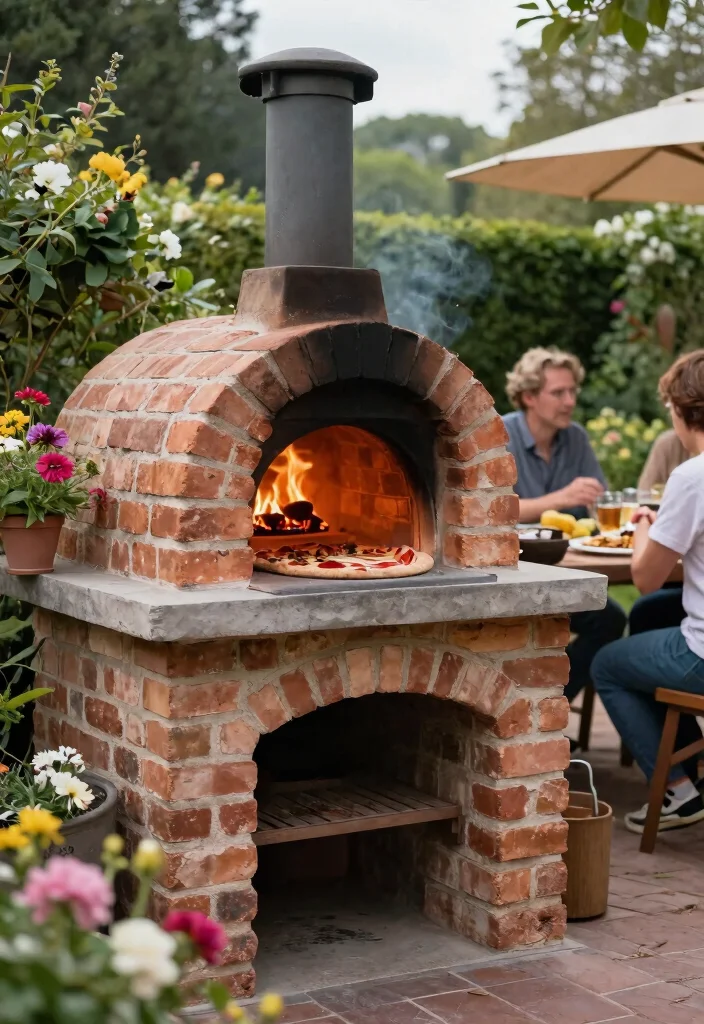 14 Brick Pizza Oven Outdoor Concepts on a Budget That Reach High Heat - 14. Open Air Design 1