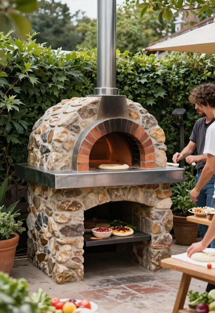 14 Brick Pizza Oven Outdoor Concepts on a Budget That Reach High Heat - 5. DIY Steel Arch Oven 1