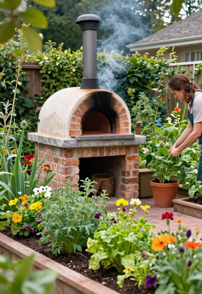 14 Brick Pizza Oven Outdoor Concepts on a Budget That Reach High Heat - 9. Backyard Garden Oven 1