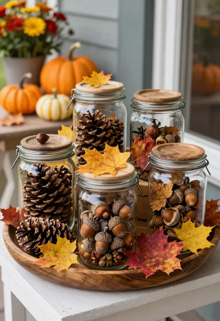 14 Fall Front Porch Decor Ideas That Work for Small Entries - 11. Nature-Inspired Decor 1