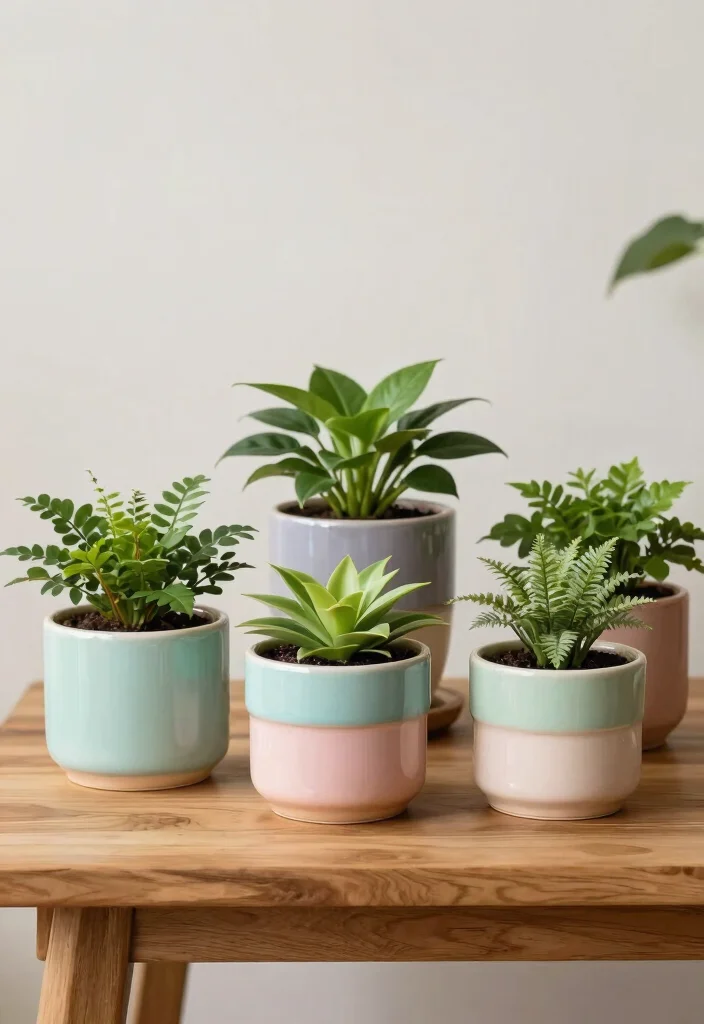 14 Indoor Flower Pots That Don't Leak or Stain Floors - 1. Self-Watering Ceramic Planters 1
