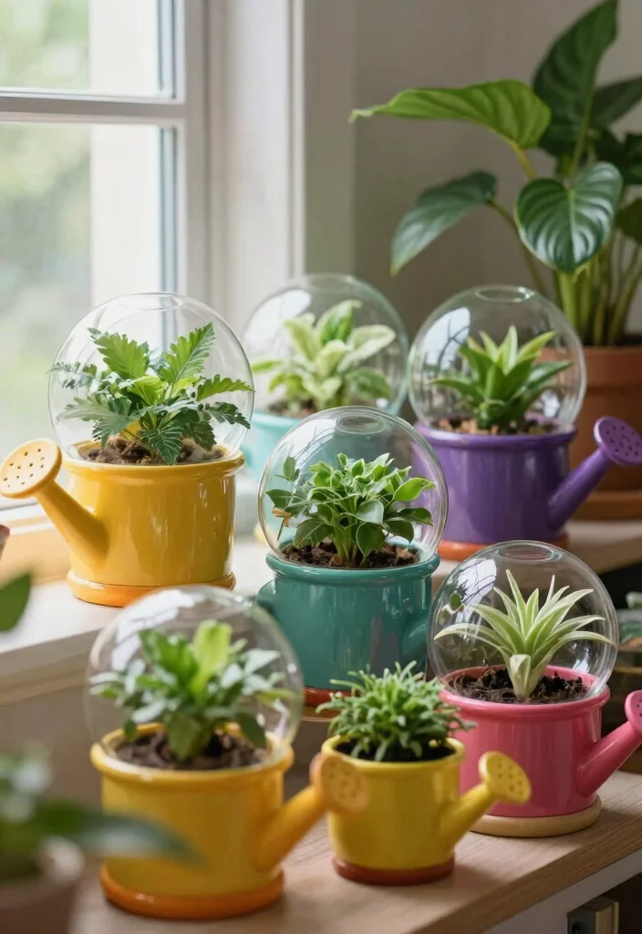 14 Indoor Flower Pots That Don't Leak or Stain Floors - 11. Watering Globe Pots 1