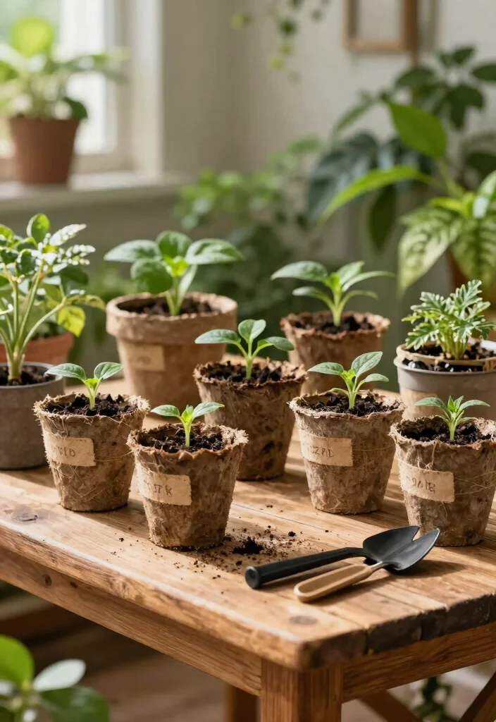 14 Indoor Flower Pots That Don't Leak or Stain Floors - 2. Eco-Friendly Biodegradable Pots 1