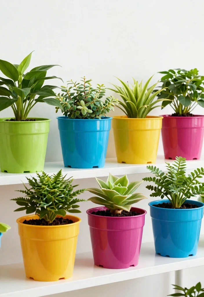 14 Indoor Flower Pots That Don't Leak or Stain Floors - 3. Leak-Proof Plastic Planters 1