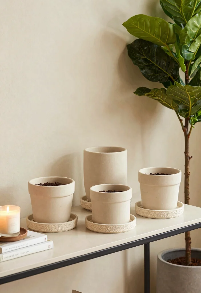 14 Indoor Flower Pots That Don't Leak or Stain Floors - 4. Decorative Indoor Pots with Drainage Trays 1