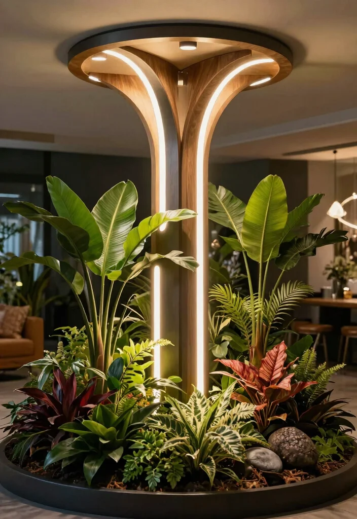 14 Profile LED Light in Ceiling Ideas That Hide All the Wires - 11. Artistic Light Fixtures 1