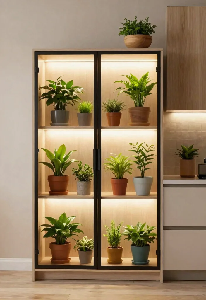 14 Profile LED Light in Ceiling Ideas That Hide All the Wires - 6. Integrated Lighting in Cabinets 1