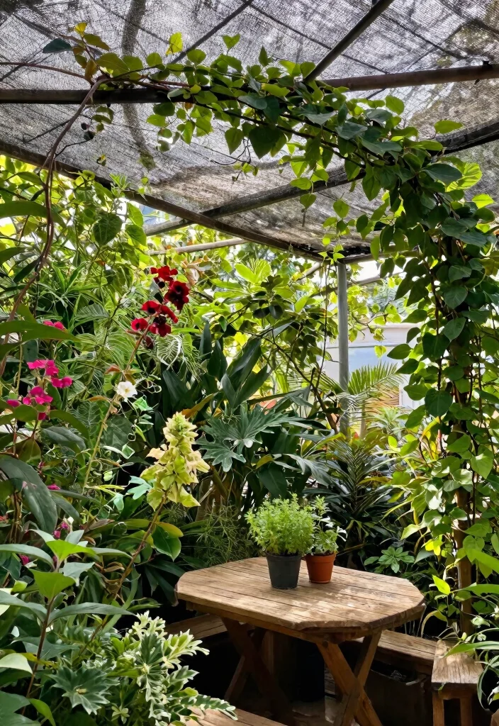 14 Shade Cloth Ideas Patio That Block Heat Without Blocking Breeze - 1. Lush Vertical Garden Canopy 1