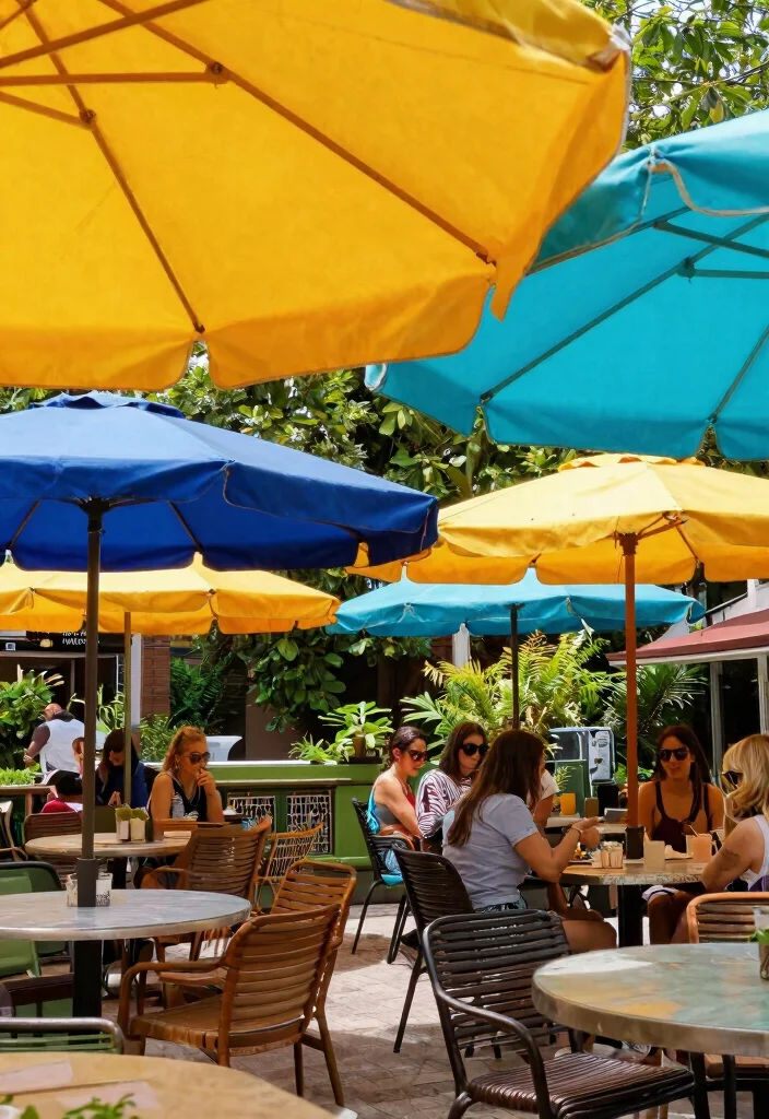 14 Shade Cloth Ideas Patio That Block Heat Without Blocking Breeze - 14. Vibrant Umbrella Shade Solutions 1