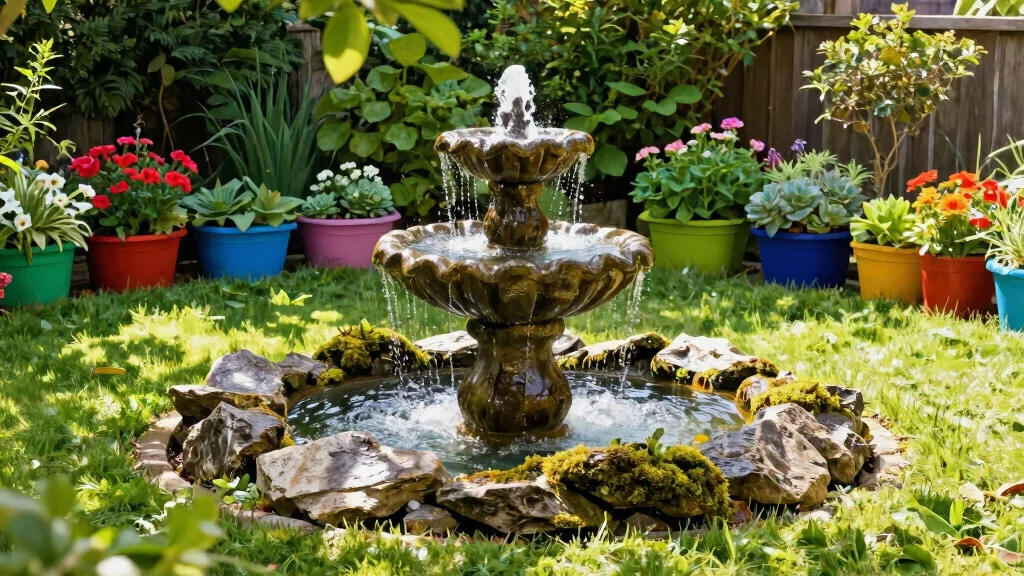 15 Backyard Fountain Ideas That Don't Need Electric or Plumbing