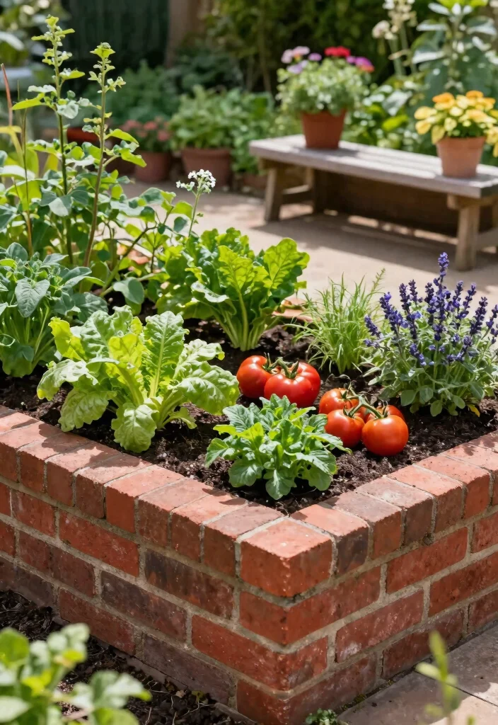 15 Brick Raised Garden Bed Ideas That Don't Need Mortar or Special Tools - 1. Classic Rectangular Beds 1