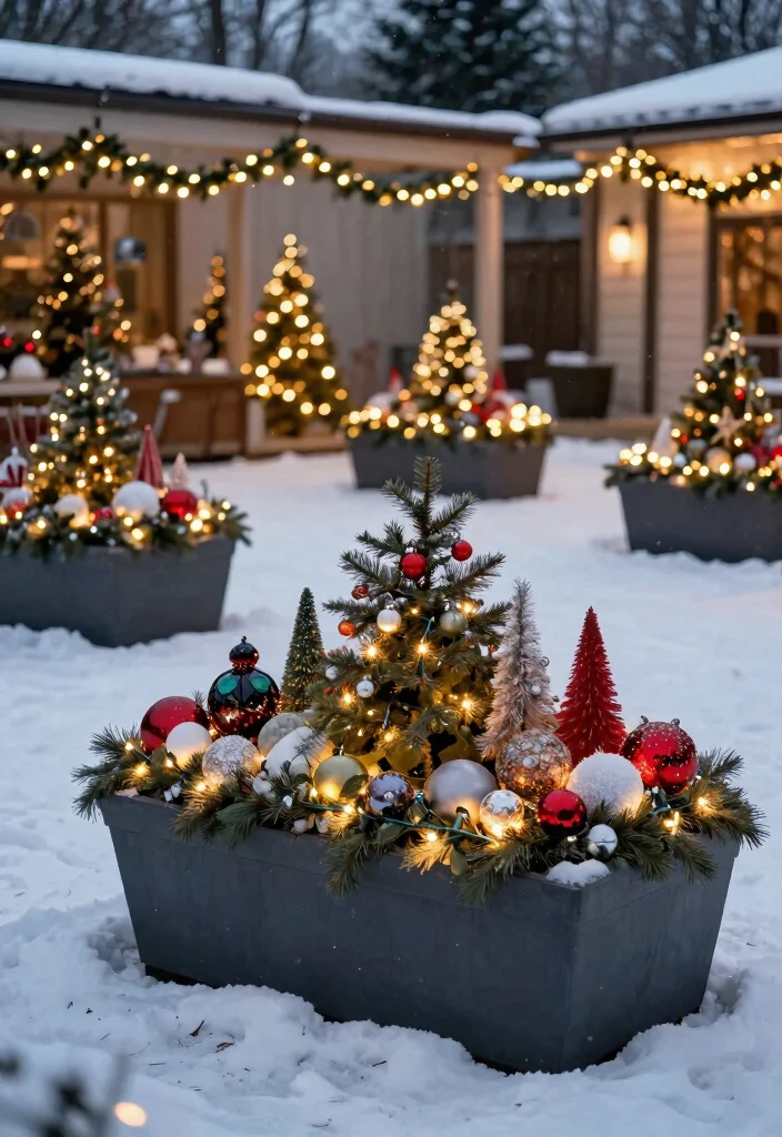 15 Christmas Outdoor Decor Ideas That Survive Wind and Rain - 10. Solid Foundation for Decor 1