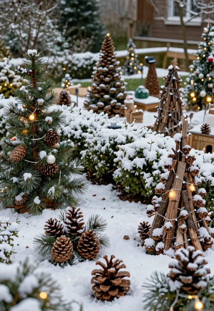 15 Christmas Outdoor Decor Ideas That Survive Wind and Rain - 8. Eco-Friendly Christmas Decor 1