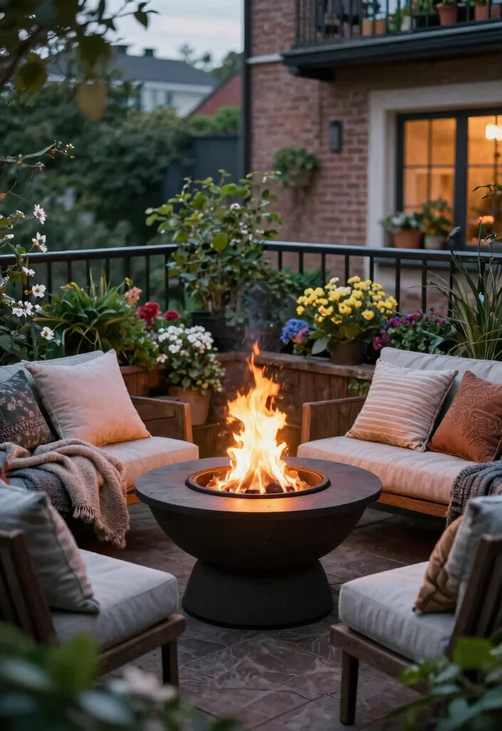 15 Cottage Farmhouse Decor Ideas for Small Cozy Spaces - 11. Cozy Fire Pit 1