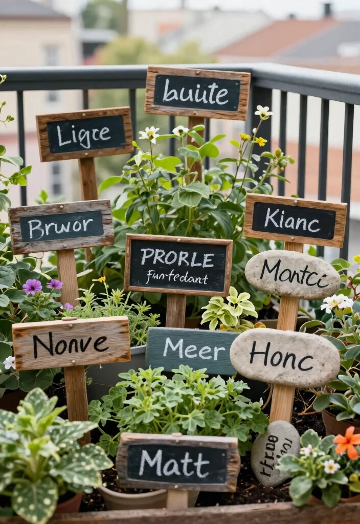 15 Cottage Farmhouse Decor Ideas for Small Cozy Spaces - 13. Plant Labels 1