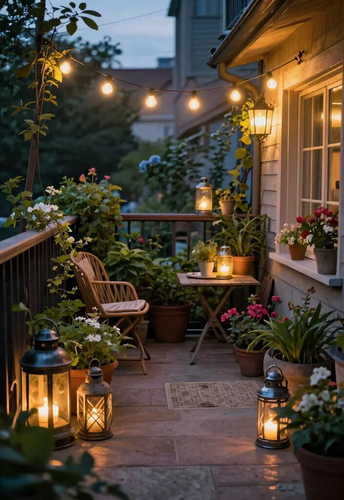 15 Cottage Farmhouse Decor Ideas for Small Cozy Spaces - 6. Rustic Outdoor Lighting 1