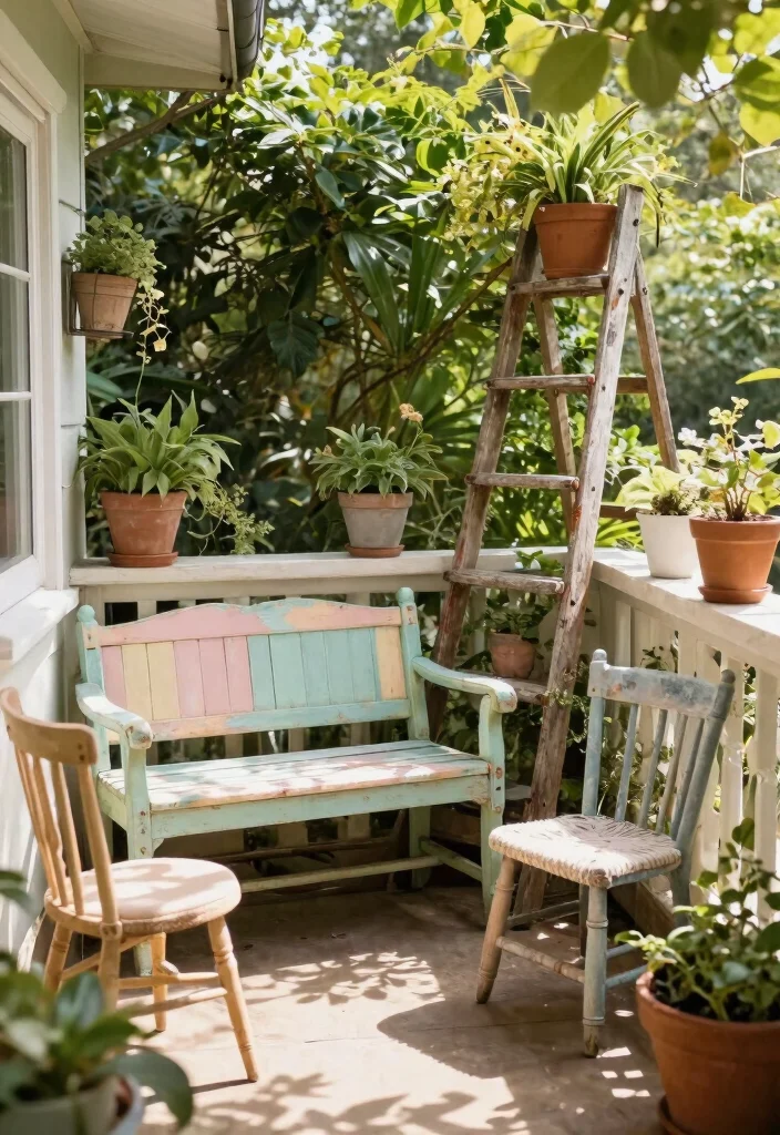 15 Cottage Farmhouse Decor Ideas for Small Cozy Spaces - 7. Repurposed Furniture 1