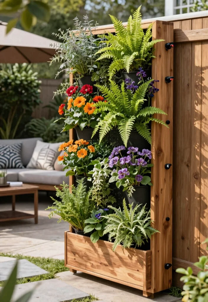 15 Privacy Walls Backyard Ideas That Block Neighbors Without Permits - 1. Lush Vertical Garden Panels 1