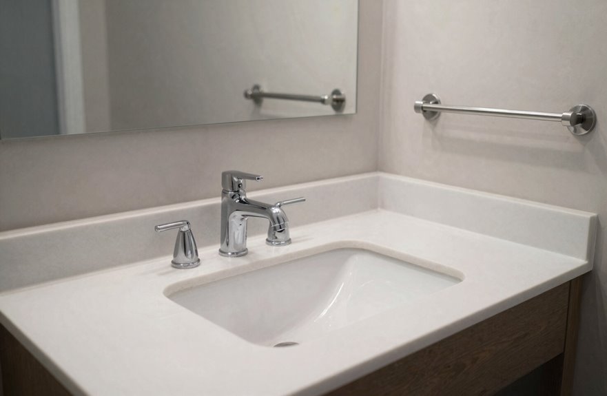 What Is the Standard Bathroom Counter Height? 5 ada compliant 34 inch bathroom counter