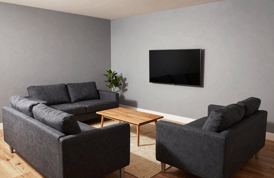 angling sofas for balanced viewing
