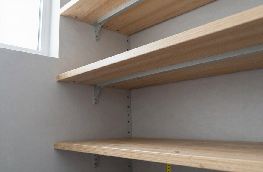 6 Steps to Install Walk-In Closet Shelves Yourself 6 attach top down pocket screws