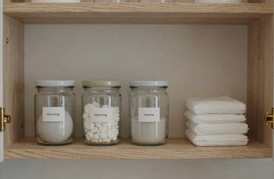 daily use zones for bathroom routine