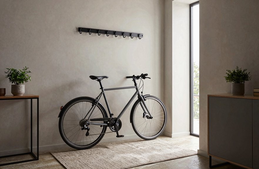 How to Store a Bike in a Small Apartment Without Taking Over Your Space 3 display or conceal bike storage options