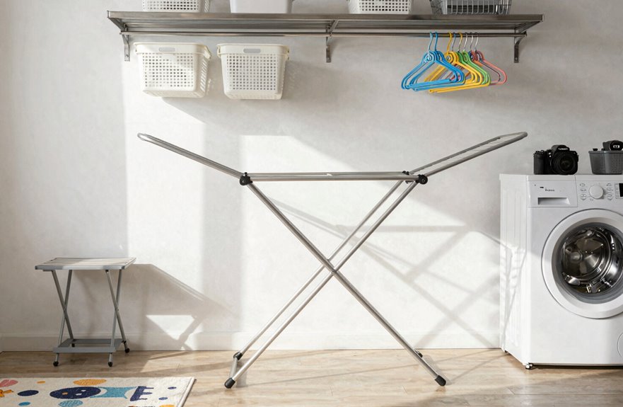 5 Laundry Room Organization Tips That Save Time 5 fold flat delicates drying rack