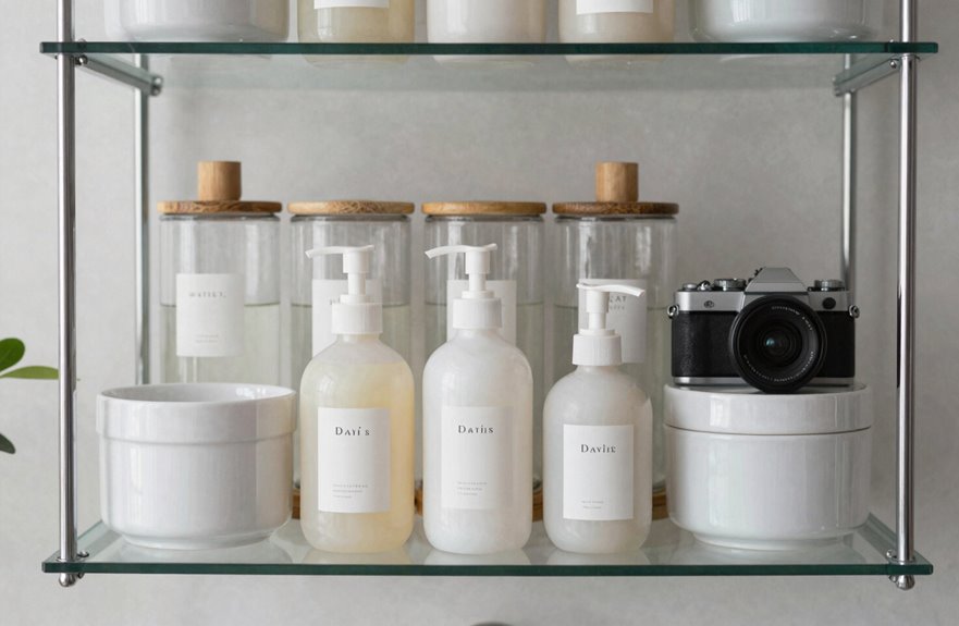 front dront daily toiletries organized