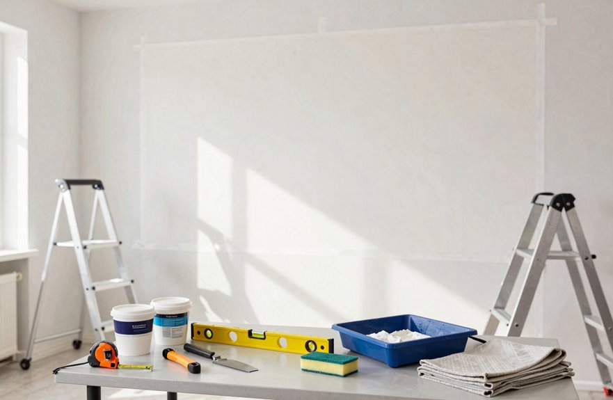 gather tools clear room prep thoroughly