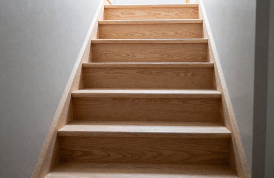 landing ties both stair sections together