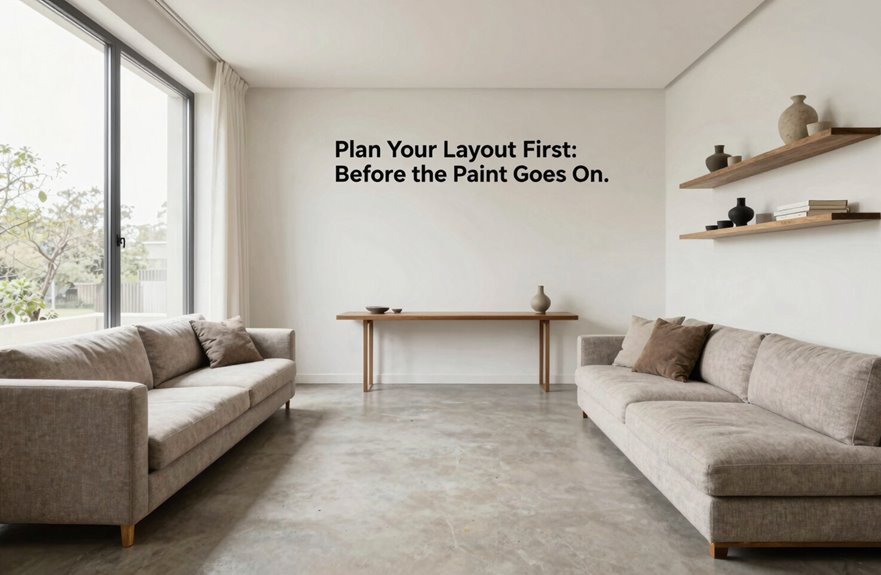 7 Design Tricks to Make Your Small Living Space Look Bigger 2 plan your layout first always