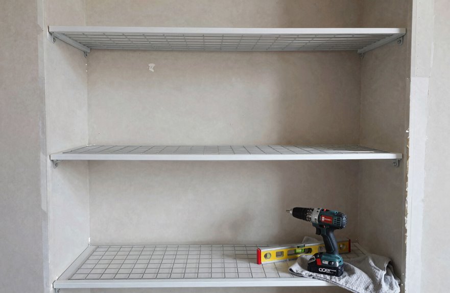 6 Steps to Install Walk-In Closet Shelves Yourself 3 removing wire shelving repairing walls